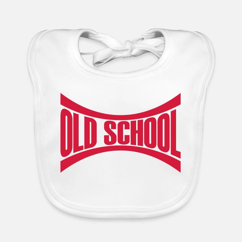 Logo Old School Bavoir bio Bébé