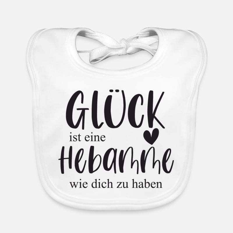 Hebamme Geschenk Danke Baby Bio-Lätzchen