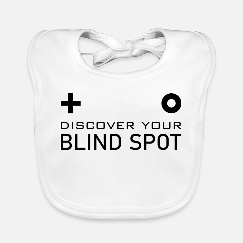 Blind spot brain test Organic Baby Bibs