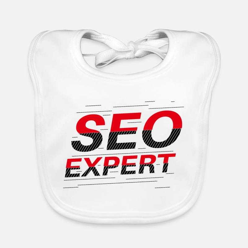 Expert SEO : Typographie abstraite Bavoir bio Bébé