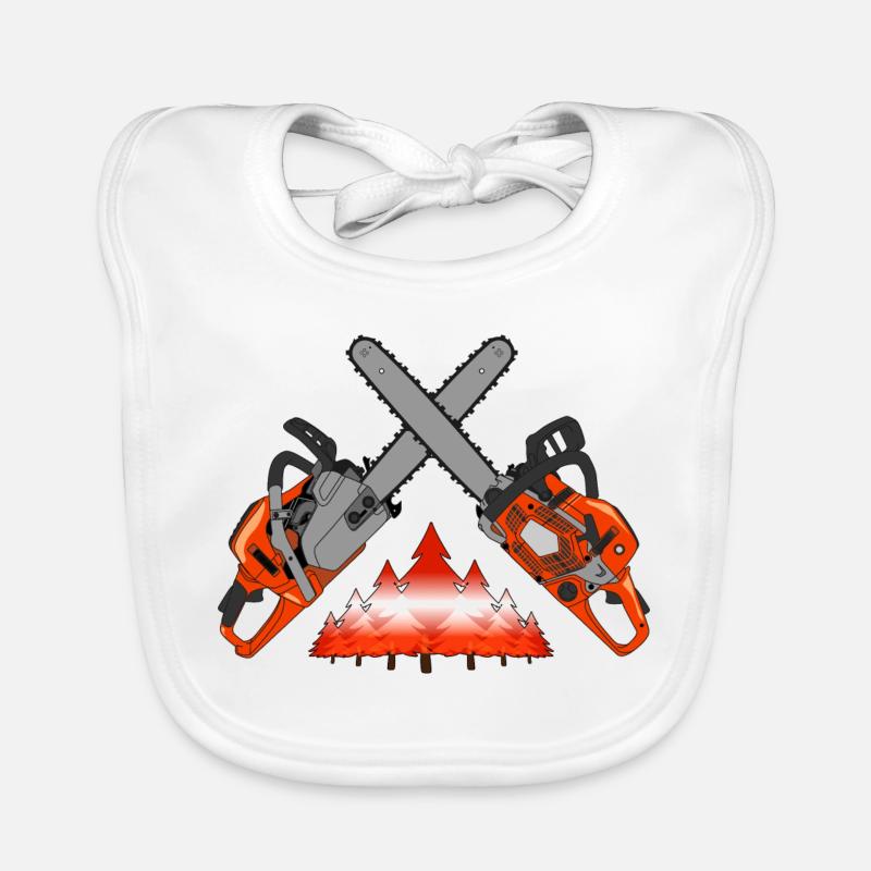 Tronçonneuse - Autriche Bavoir bio Bébé
