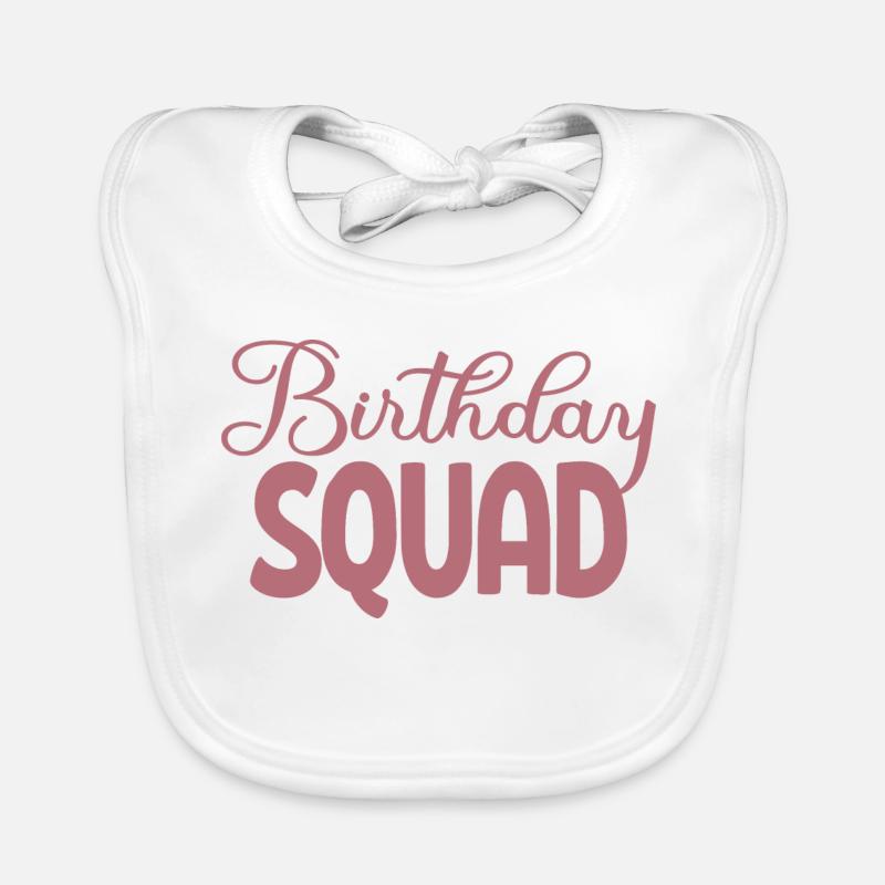 Birthday Squad Matching Gruppe Geburtstagsfeier Geschenk Baby Bio-Lätzchen
