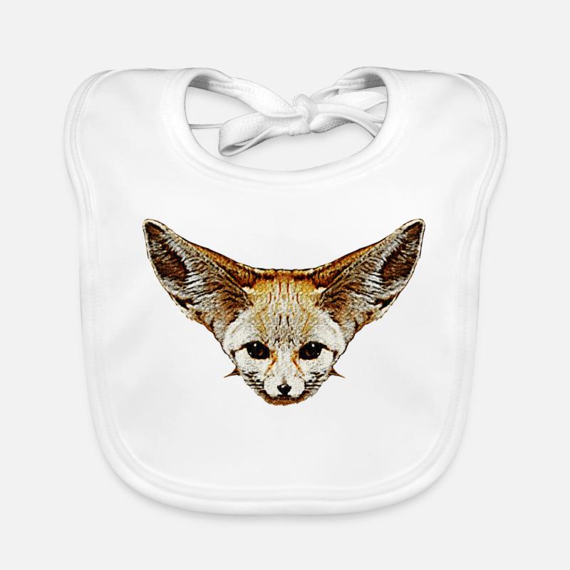 fuchskleidung mädchen, Wüstenfuchs gesicht Baby Bio-Lätzchen