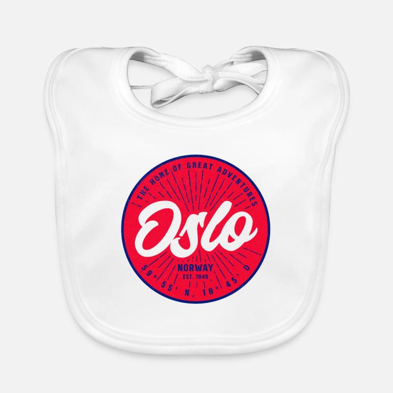 Oslo Norvège Bavoir bio Bébé