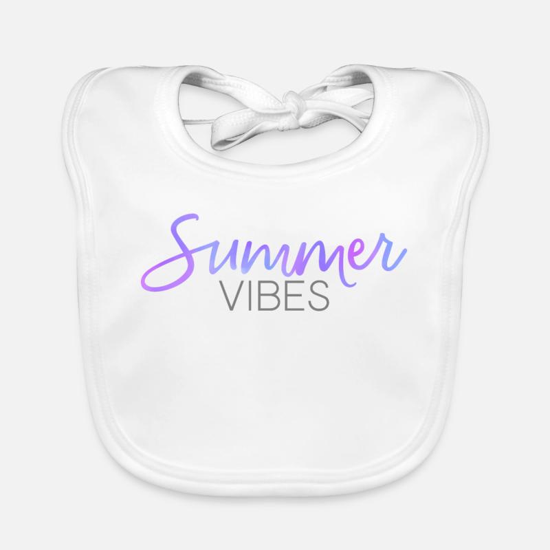 Summer Vibes Organic Baby Bibs