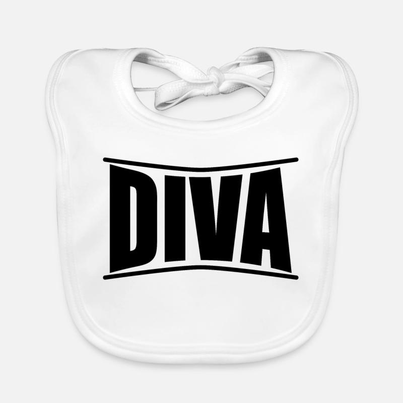 Diva T-Shirt Geschenkidee Baby Bio-Lätzchen