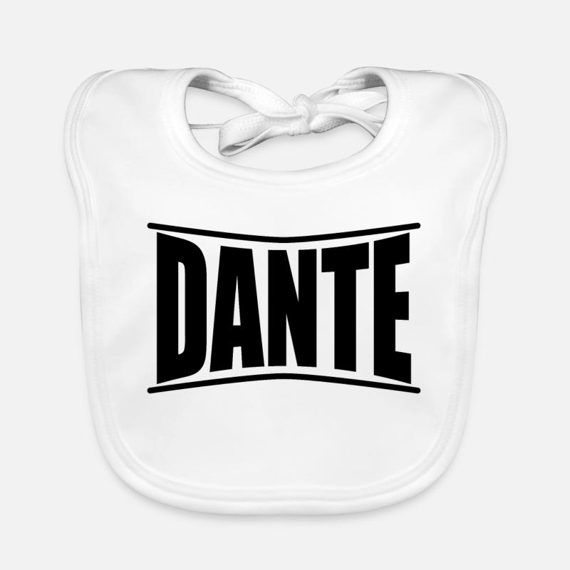 Dante t-shirt gift idea Organic Baby Bibs