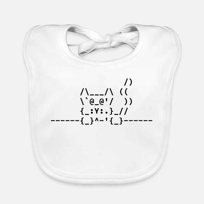 Ascii Katze Baby Bio-Lätzchen