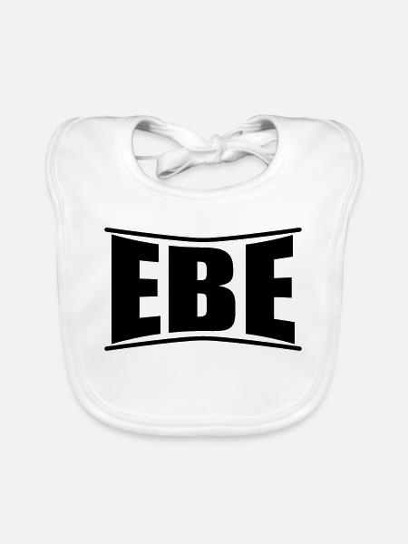 T-Shirt Ebe T-Shirt Geschenkidee - Baby Bio-Lätzchen - Weiß - Vorne