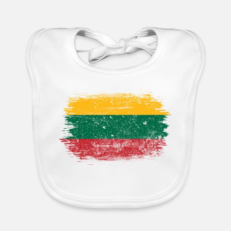 Vibrant Pan-Flag Brushstroke Organic Baby Bibs