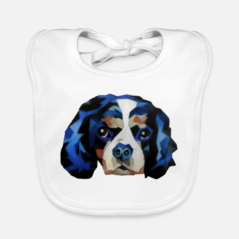 Cavalier King Charles Spaniel - Baby Bio-Lätzchen - Weiß