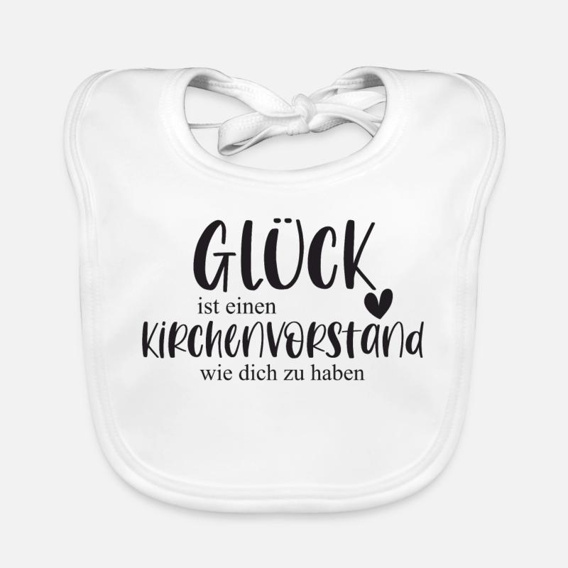 Kirchenvorstand Kirche Ehrenamt Bedanken Geschenk Baby Bio-Lätzchen