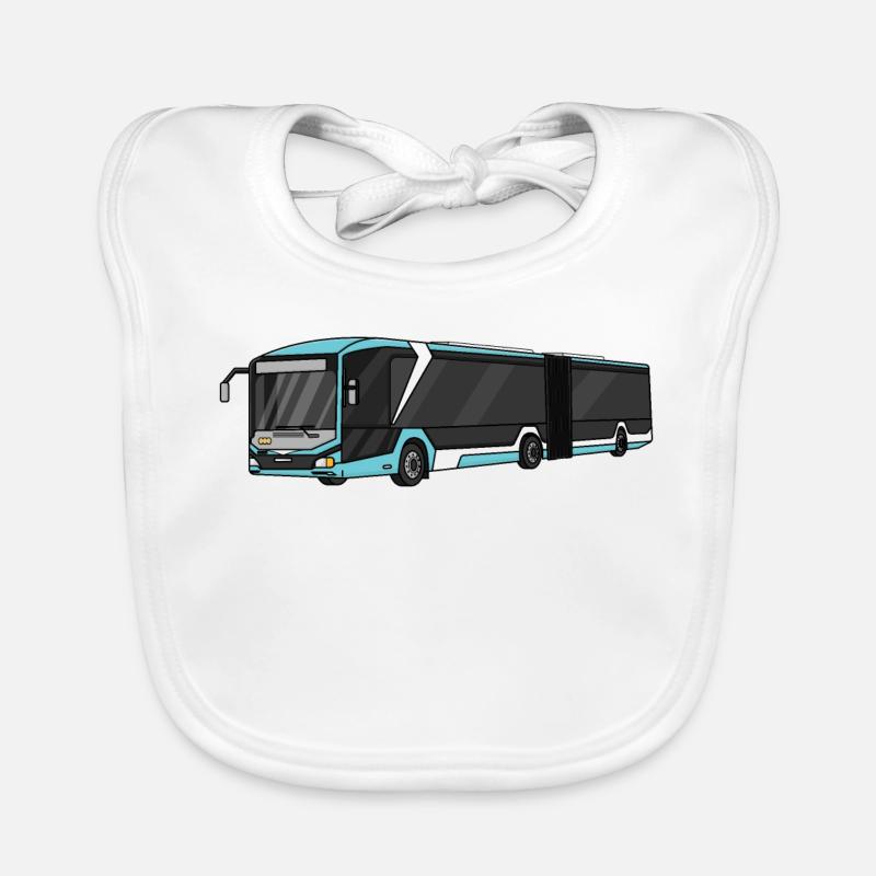 Bus, Schulbus, Busfahrer Baby Bio-Lätzchen