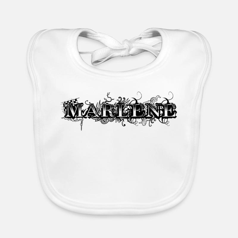 MARLENE - Baby Bio-Lätzchen - Weiß