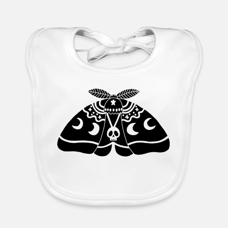 Black moth Organic Baby Bibs