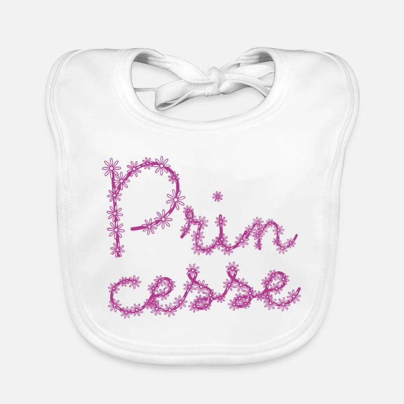 Princesse avec des fleurs ! ma princesse Bavoir bio Bébé