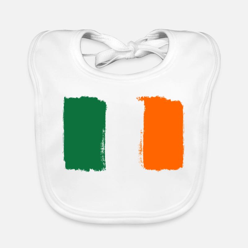 Drapeau de l’Irlande utilisé look Bavoir bio Bébé