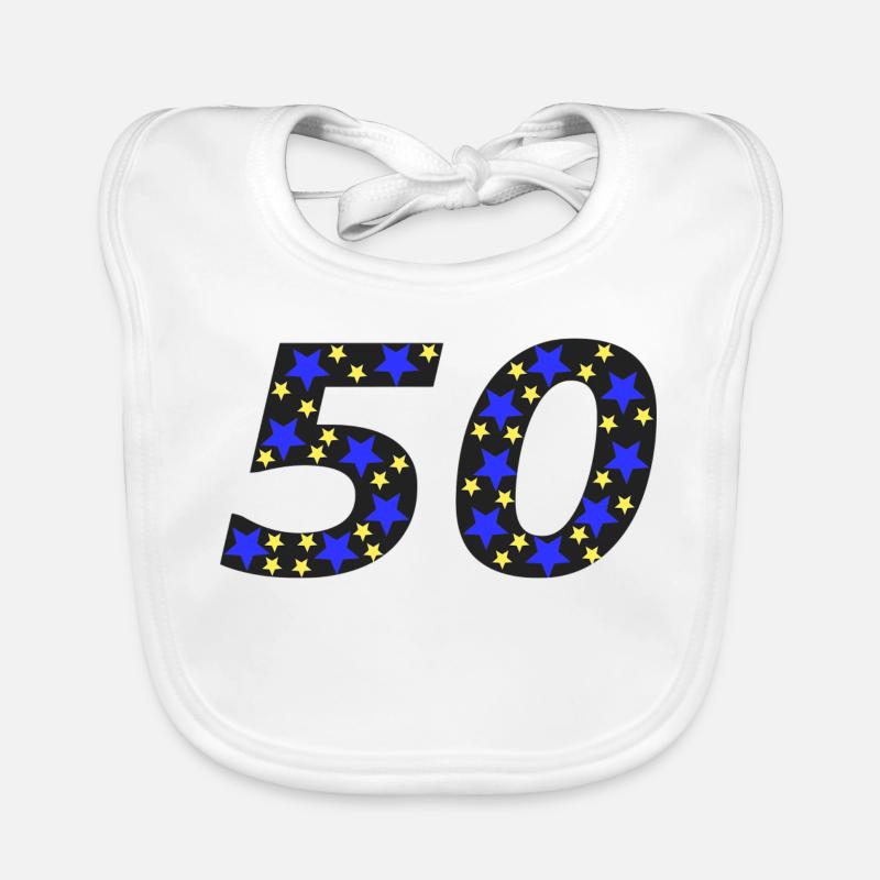 geburtstags sweater, 50 sternenmuster Baby Bio-Lätzchen