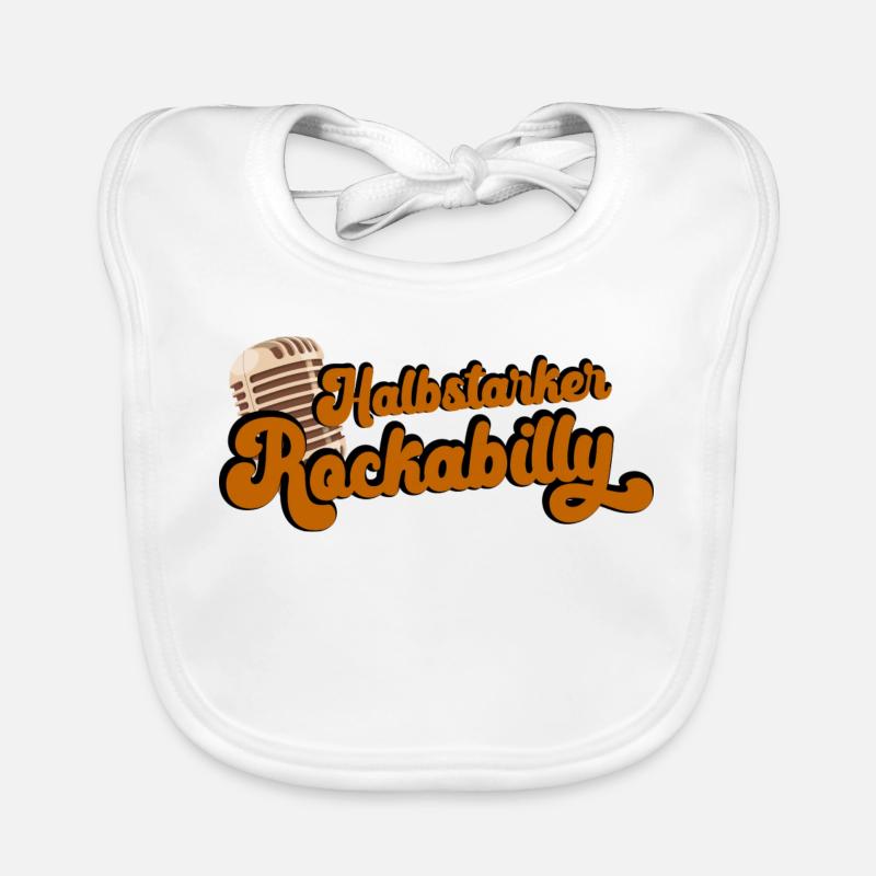 Semi-strong rockabilly Organic Baby Bibs