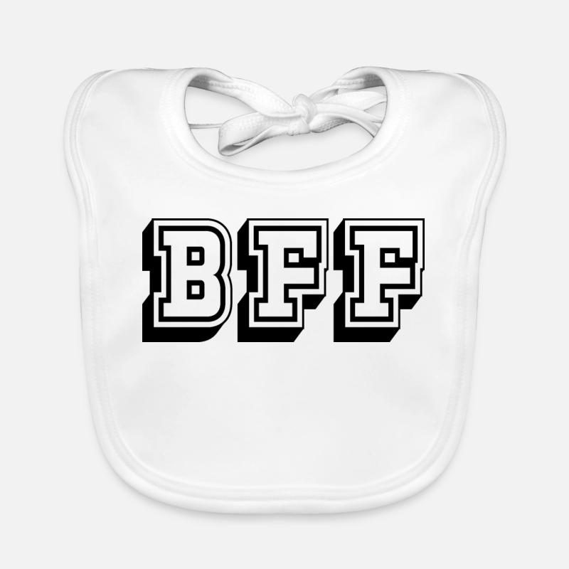 Tshirt BFF noir Bavoir bio Bébé