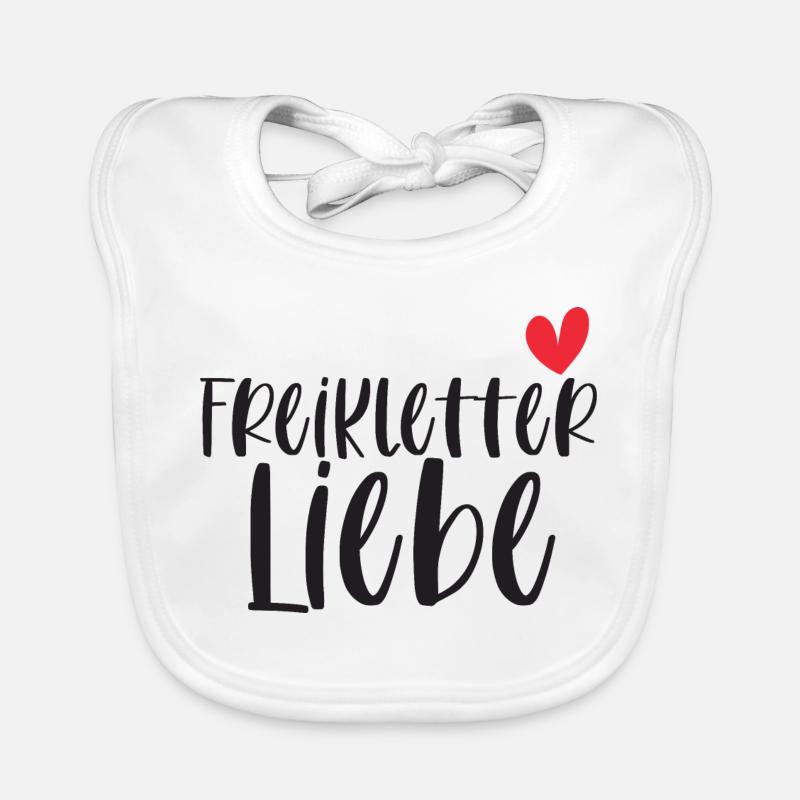 Klettern Freiklettern Liebe Berge Schweiz Geschenk Baby Bio-Lätzchen