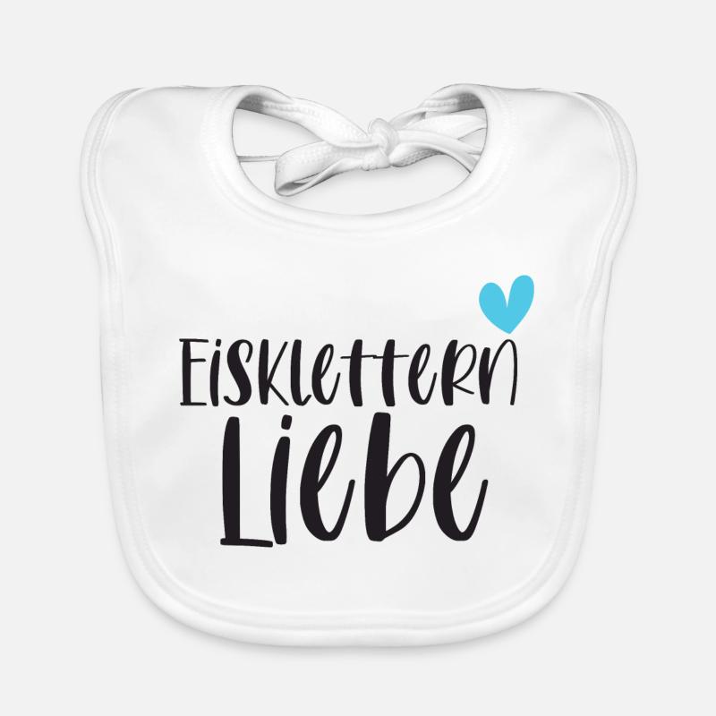 Eisklettern Klettern Wintersport Eis Geschenk Baby Bio-Lätzchen
