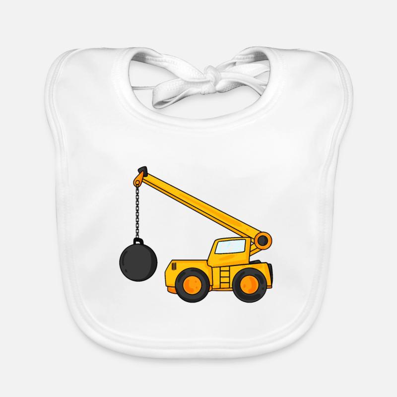 Grue de démolition Bavoir bio Bébé