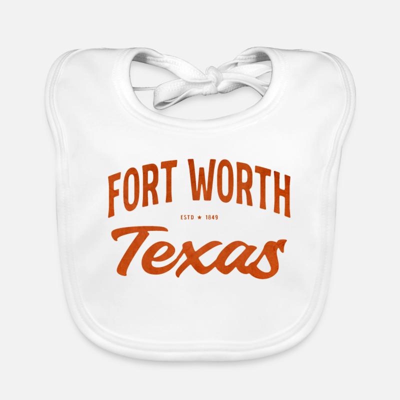 Écriture texane de Fort Worth Bavoir bio Bébé