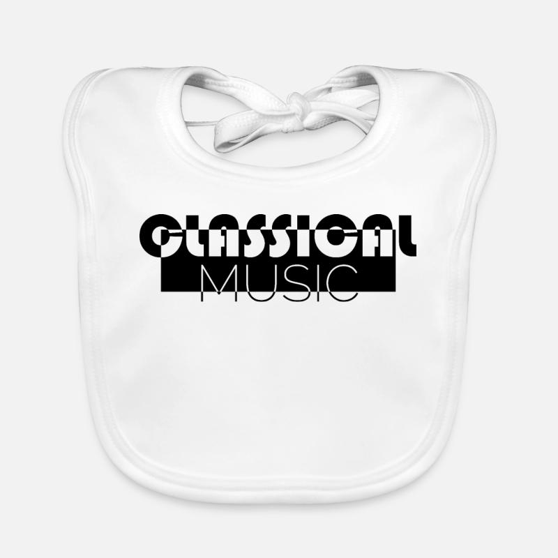 classical music classical music icon icon Logo Organic Baby Bibs