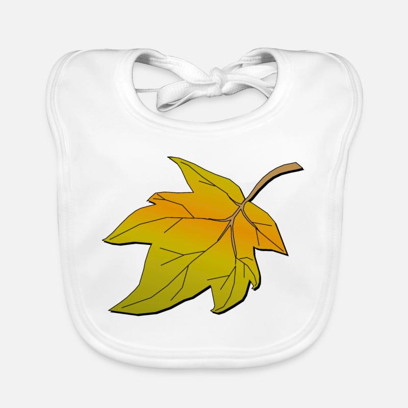 Herbstblatt | Autumn leave Organic Baby Bibs