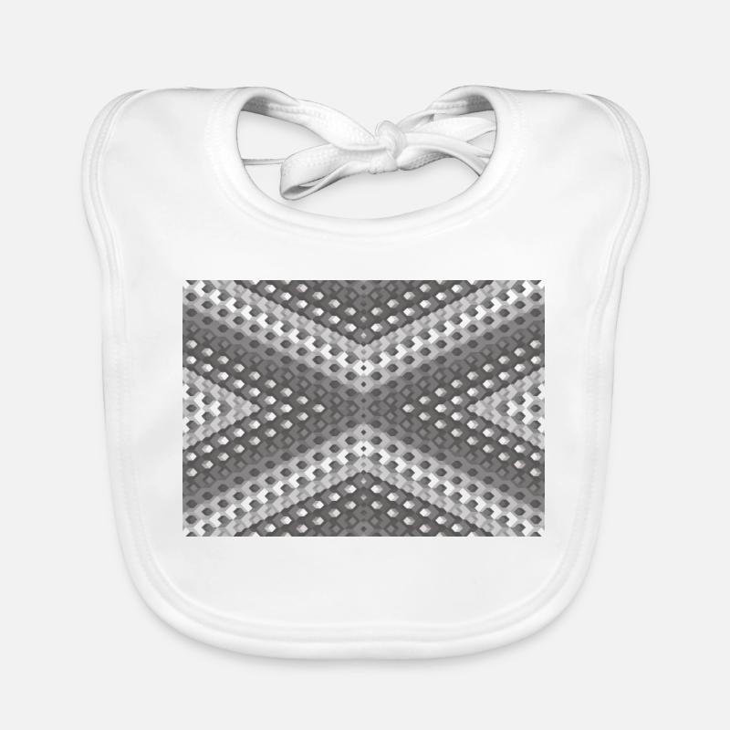 Gray gradient rotated Organic Baby Bibs