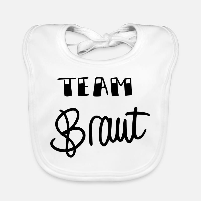 Team Braut Baby Bio-Lätzchen