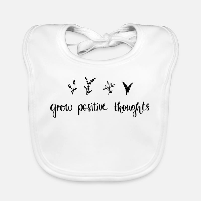 grow positiv thoughts - Nature Organic Baby Bibs