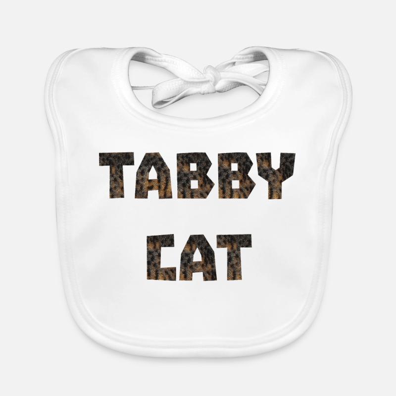 Tabby Cat, Typographie, fur prints Baby Bio-Lätzchen