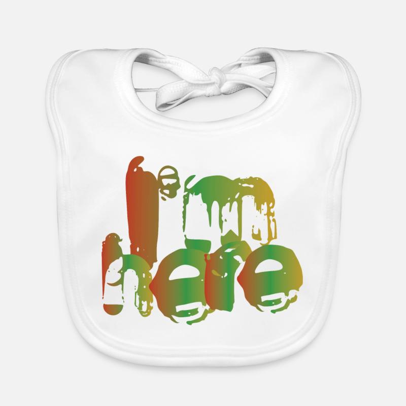 Ich bin hier Baby Bio-Lätzchen