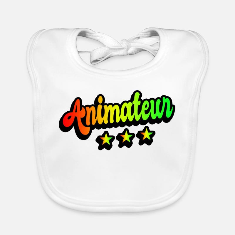 Animateur Rainbow Design Bavoir bio Bébé