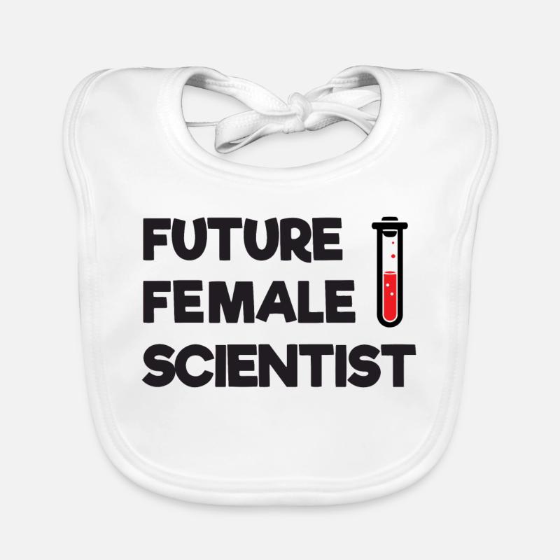 Future Female Scientist Organic Baby Bibs
