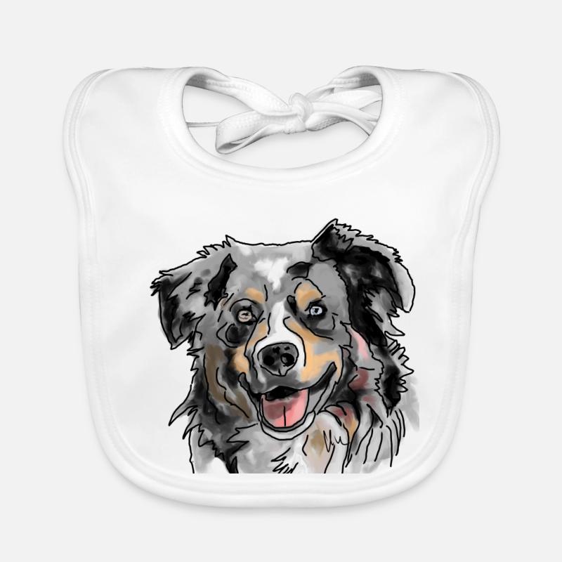 Australian Shepherd Baby Bio-Lätzchen