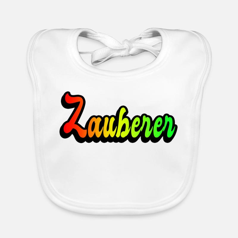 Zauberer Regenbogen Design Baby Bio-Lätzchen