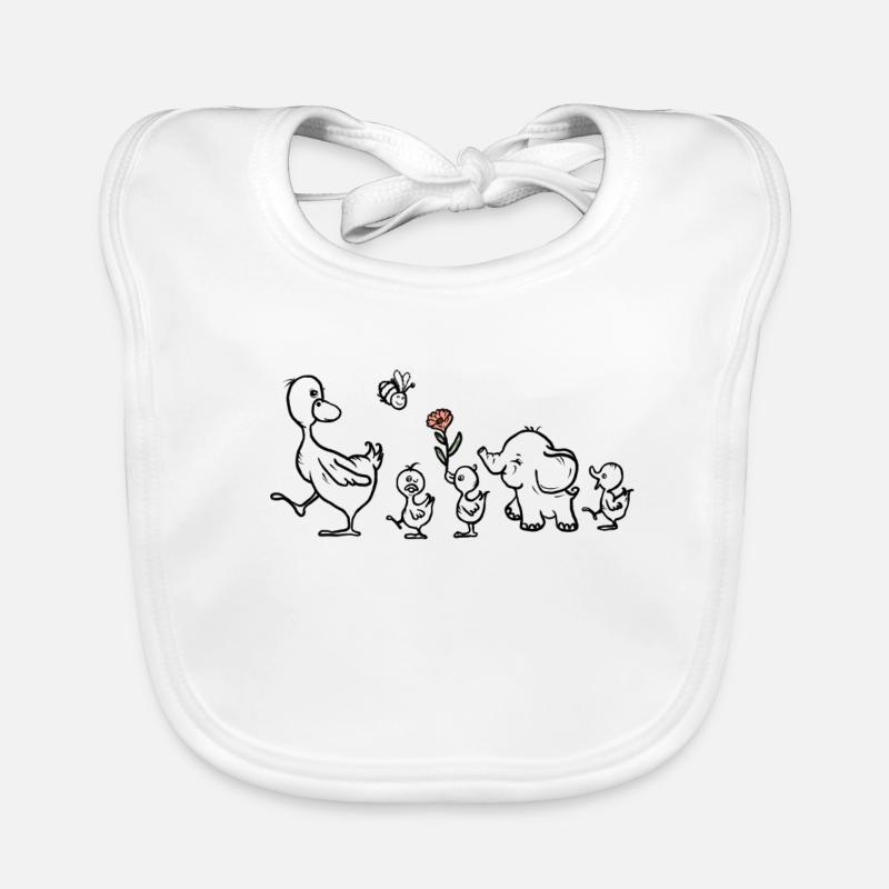 Bunter Lauf Baby Bio-Lätzchen