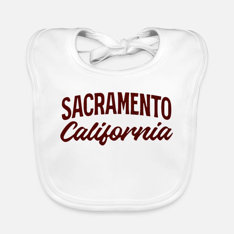 Sacramento Script California Tee Baby Bio-Lätzchen