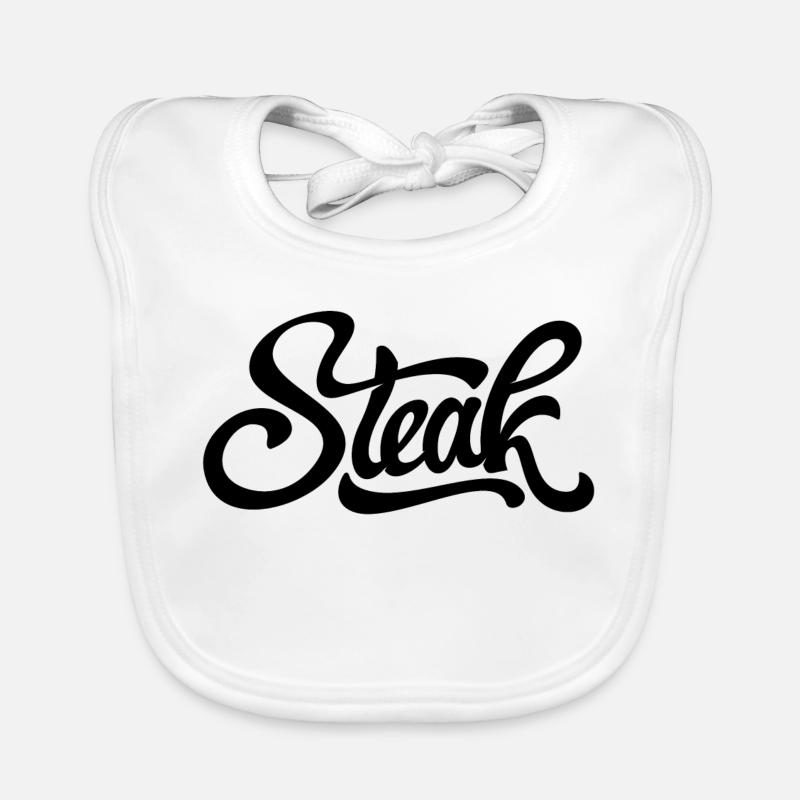Steak, Metzger, Fleischesser Baby Bio-Lätzchen