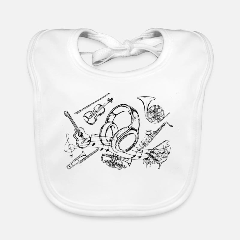 Musik Baby Bio-Lätzchen