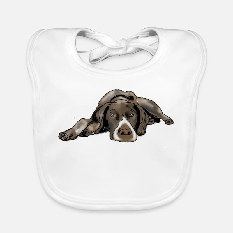 Pointer German Shorthair Organic Baby Bibs