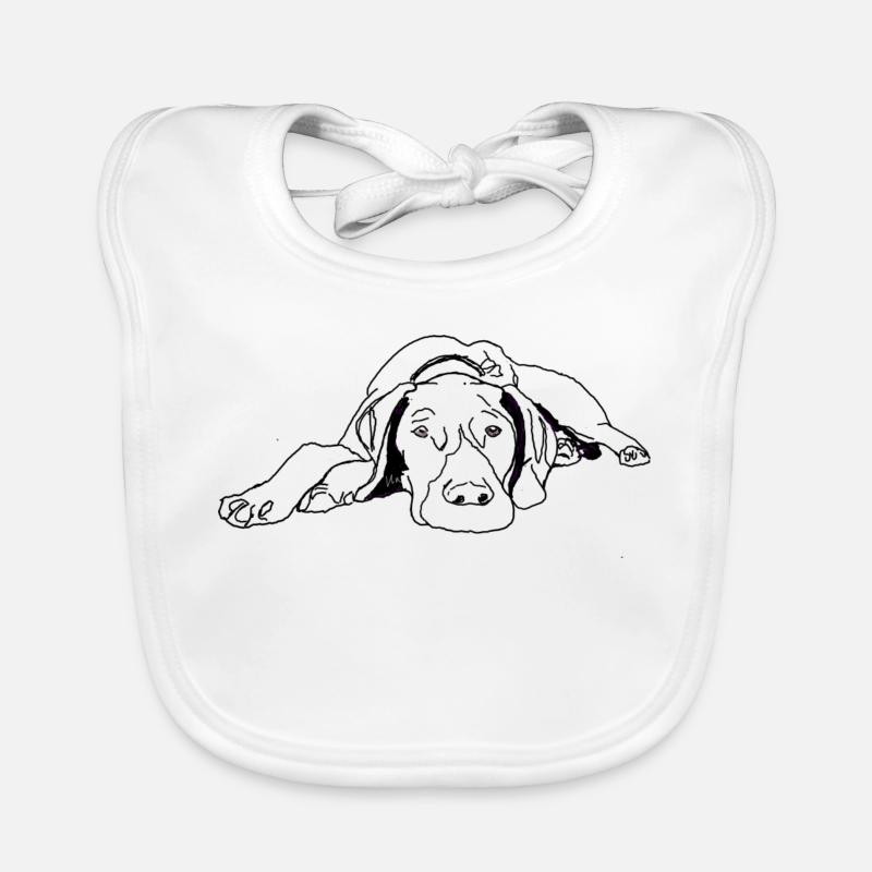 Pointer Deutsch Kurzhaar Baby Bio-Lätzchen