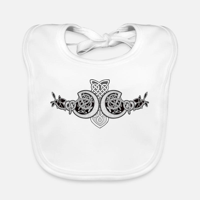 Filigrane des cercles nodaux doubles Bavoir bio Bébé