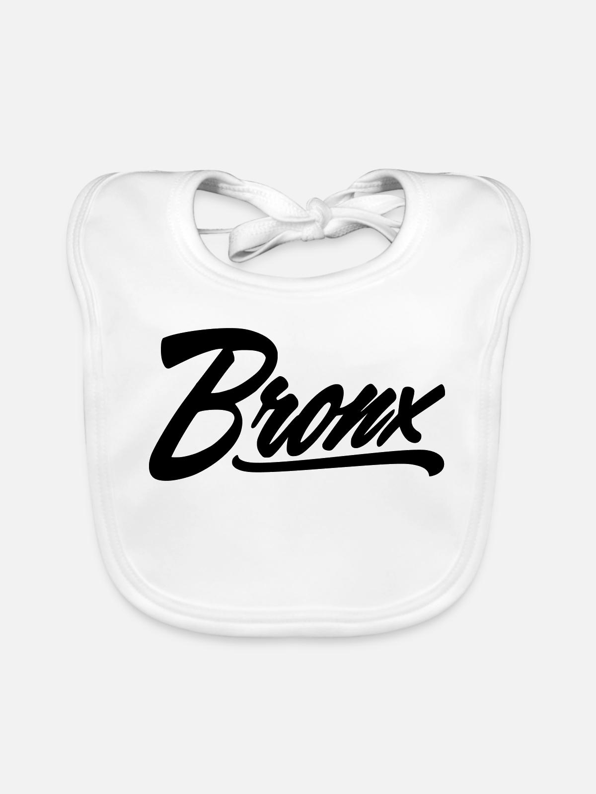 bronx shirt - Baby Bio-Lätzchen - Weiß - Vorne