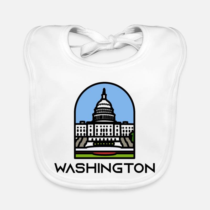 Washington - Capitole de l’État de Washington Bavoir bio Bébé