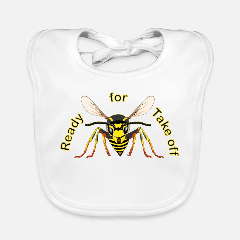 Wasp Ready for Take off Organic Baby Bibs