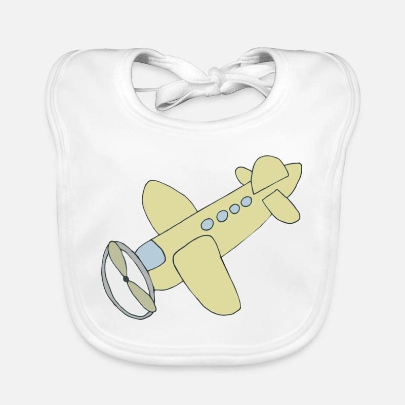 flugzeug comic Baby Bio-Lätzchen